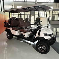 Voiturette de golf électrique tout-terrain rapide 4x4 70 mph avec volant, importée, avec portes