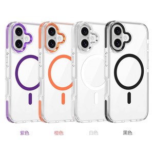 Venta al por mayor 2,5 MM TPE TPU acrílico magnético teléfono cubierta a prueba de golpes caso para <span class=keywords><strong>iPhone</strong></span> 16 muestra gratis - Product Image 4