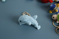 Porte-clés en crochet fait main, créature marine, poupée en laine, cadeau mignon, accessoire pour sac à dos