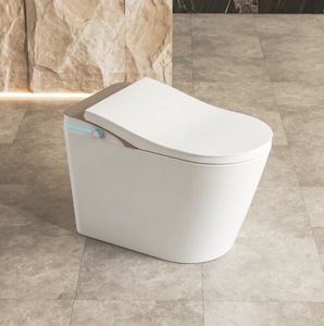 WC intelligent en céramique automatique haut de gamme avec bidet intégré et infrarouge avancé pour salle de bain - Product Image 4