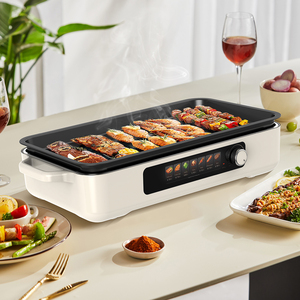 Gril Électrique OEM MagiCook 2026 Nouveau Modèle, Plaque de Cuisson Haute Puissance pour Usage Domestique, Cuisson Rapide avec Bac de Récupération d'Huile - Product Image 3