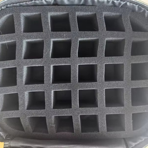 Grande trousse de maquillage BSCI avec sangle, étui de voyage pour cosmétiques et 5 boîtes de rangement amovibles, sac en nylon tendance - Product Image 2