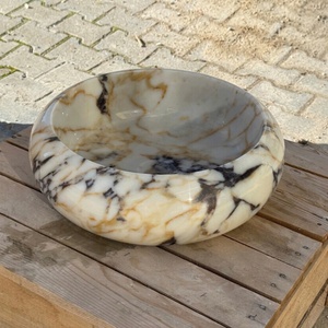 סגנון איטלקי אור יוקרתי שיש משטח כביסה טבעי, כיור שיש כיור מודרני פשוט - Product Image 4