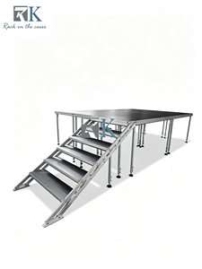 Heavy Duty Adjustable Removable Moving Aluminum Folding Rectangle Portable Event Modular Assembling Stage <b>Platform</b> Stage - Product Image 1