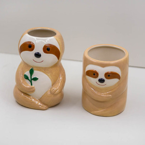 Bán Buôn Dễ Thương <span class=keywords><strong>Mini</strong></span> Gốm Owl Động Vật Mọng Nước Nhà Máy Chậu Con Chó Hình Hoa Trồng Cho Nhà & Vườn Ngoài Trời Sử Dụng - Product Image 4