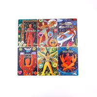 Cartes à jouer personnalisées dorées 2.5*3.5 Spiritual Oracle Tarot Deck avec boîtes personnalisées de Chine