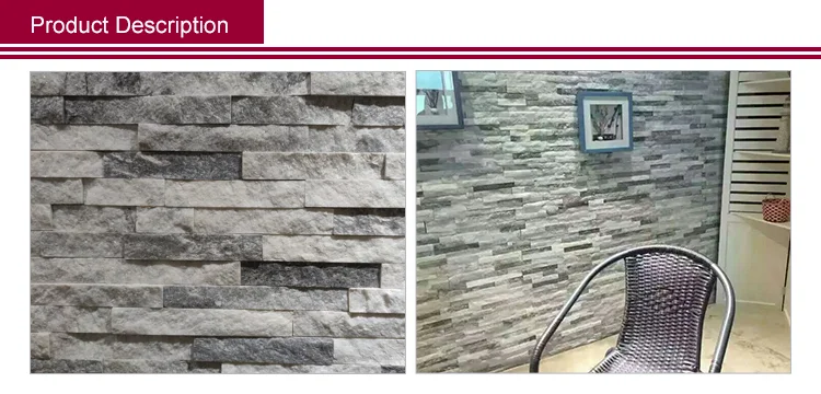 Decorative Wall Panels Slate Ledge Stone Grey Cloudy Natural Culture Stone