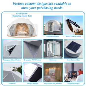 Domo Geodésico de Lujo para Glamping de Invierno, Tipo Iglú, de 6m con Claraboya, para Hoteles y Resorts - Product Image 2