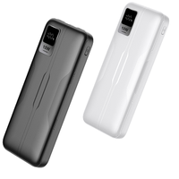 Batterie externe sans fil à charge rapide 22,5 W de haute qualité avec affichage LED, option de logo personnalisé, double ports USB Type-C, portable pour téléphone