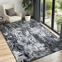 Moderner Minimalistischer Abstrakter Luxus-Teppich mit Distressed-Effekt, Rutschfester Kristallvelours-Teppich für Wohnzimmer und Schlafzimmer, Großhandel