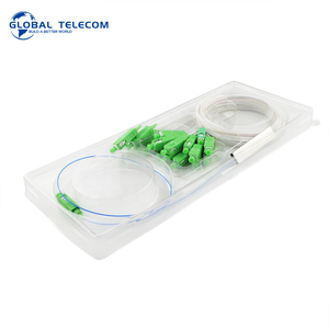 Connecteur mini-tube vert 1x16 PLC SC APC et connecteur SC UPC monomode pour boîtier NAP, coupleur PLC 1x16 - Product Image 2