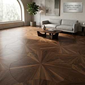 Oferta Exclusiva: Parqué de Roble Blanco Irregular, Diseño Artístico, Ecológico, de Lujo, para Sala de Estar - Product Image 1