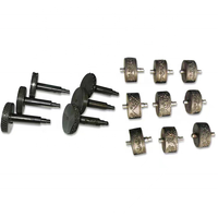 Rouleau de Machine à dentelle ultrasonique, 20-100mm, pour soudage, découpe, gaufrage, tissu