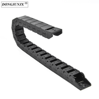 Chaîne de traînée de transporteur de câble de couleur noire en nylon en plastique de 15mmX50mm pour la machine d'imprimante 3D