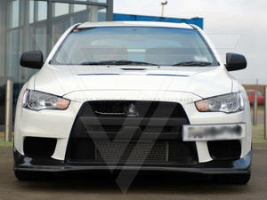 Labbro anteriore personalizzato in fibra di carbonio per 2008 2015 mitiamo Lancer <span class=keywords><strong>Evo</strong></span> X auto paraurti aggiornato stile Jun - Product Image 6