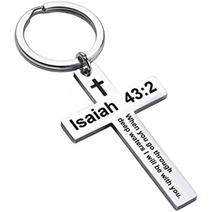 Llavero con Cruz de Jesús, Llaveros de Metal con Versículo Bíblico, Regalos Religiosos Cristianos para Bautizo, Llavero con Mini Biblia - Product Image 5