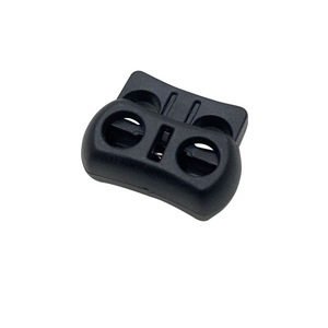 Hebilla deslizante de plástico de doble orificio para ajuste de prendas, duradera - Product Image 1