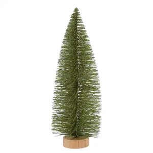 Home Christmas Decoration Pine Needle Snow 10cm 15 cm 20 cm 25 cm 30 cm Small Table Artificial Green Mini Desktop Christmas Tree