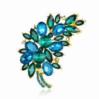 Broche en plumes, broche colorée tendance pour vêtements