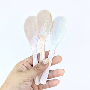[BEST PRICE] | Mother Pearl Caviar Spoon Sustainable Shell Ice Cream Egg Appetizer Tasting Scoop Material Vietnam - Product Image 1