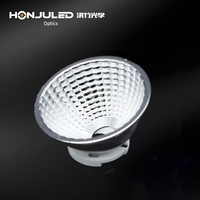 Lentille optique plano-convexe personnalisée HONJULED HZ-48-H20 pour équipement médical, lampes chirurgicales LED COB, indice de protection IP65, transmission de 90%+