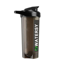 Logo personnalisé Fitness Écologique Shaker Bouteille Sport Bouteille D'eau 600ml En Plastique Sans Bpa Gym Sport Protéine Shaker Bouteille
