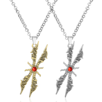 Collier avec pendentif en métal pour homme et femme, bijou de la ligue des super-héros, lame irélia, fusil en forme de ciseaux, accessoire de mode