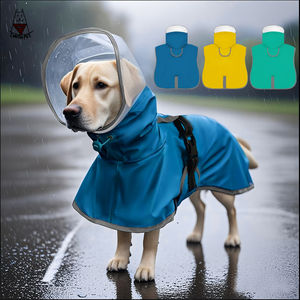 批发新款反光小大狗防水夹克PU材料可洗运动风格，带实心图案 - Product Image 4