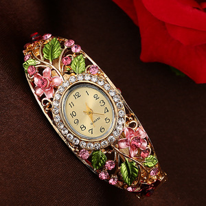 Bracelet-montre, modèle explosif sur WeChat, approvisionnement direct, style chinois, ambiance champêtre, bracelet pour femmes serti de diamants - Product Image 5
