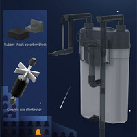 Offre Spéciale accrocher sur le dos filtre d'aquarium Filtration à plusieurs étages Filtration de cascade réglable Réservoir de poissons Oxygénation Circulation