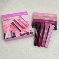 Lot de Maquillage en Gros – Coffret de 4 Gloss à Lèvres Naturels pour Lèvres Sèches et Gercées – Marque Privée, Logo Personnalisé