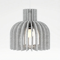 Lampe suspendue en tissu à design ajouré, économie d'énergie, blanc chaud 3000K, angle de faisceau de 360° pour la décoration de la maison