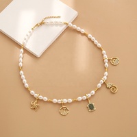Breloques DIY tendance pour bracelets et colliers, motifs étoile de mer, hippocampe, donut, en cuivre et or 18K, breloques à clip et pendentifs, accessoires