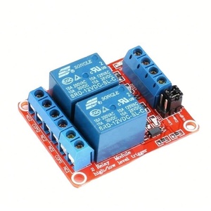 โมดูลรีเลย์ Zopro 12V แบบออปโตคัปเปลอร์ แยกสัญญาณระดับสูง/ต่ำ ทริกเกอร์ MCU บอร์ดสีแดง 2 ช่อง แบบ SMD - Product Image 1