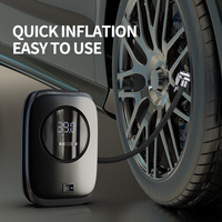 Fast Inflation 25 Cylinders 12V Tyre Inflator With Digital Pressure Gauge Emergency LED Lighting Car Tire Inflatable Pump