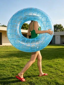 Flotador Inflable Grande para Adultos, Anillo de Natación de 120 cm - Product Image 1