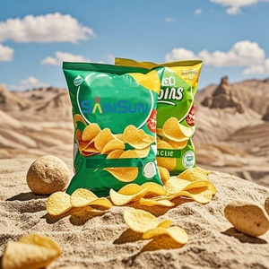 Custom Printed Snack Food Plastic Bags Resealable Plastic Potato Chips Crisp Packaging Bag <b>Material</b> - Product Image 3