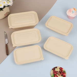 Cuencos ecológicos de almuerzo, caja de comida rápida de almidón de maíz biodegradable, contenedor para llevar de grado alimenticio para comida rápida, patatas fritas de azúcar - Product Image 3