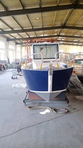 Fabrication de bateaux OEM ODM OBM, <span class=keywords><strong>bateau</strong></span> de pêche sportive en aluminium 5083 à coque en V profond avec cabine fermée, 25 pieds (7,50 m) - Product Image 5