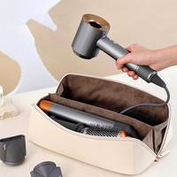 Sac de voyage essentiel pour femmes Pochette pour sèche-cheveux Sac de rangement pour fer à friser Lisseur Fer plat Sèche-cheveux
