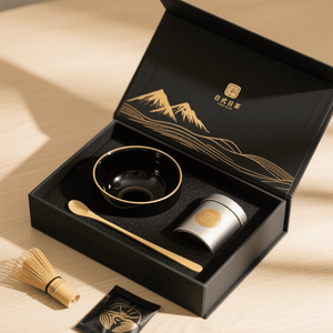 Thanh Lịch Từ Hộp Matcha Bộ Bao Bì Với Bọt Chèn Tùy Chỉnh Thiết Kế Sang Trọng Cho Cao Cấp Quà Tặng Trà Lưu Trữ Gói Giấy - Product Image 5