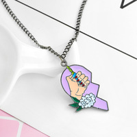 Colliers personnalisables en plaqué or avec pendentifs et breloques gravés, thème Amour et Briquet, pour meilleures amies, bijoux fins