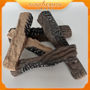 5 piezas usadas <span class=keywords><strong>para</strong></span> <span class=keywords><strong>chimenea</strong></span> de Gas interior Registro de madera Artificial <span class=keywords><strong>para</strong></span> la venta - Product Image 5