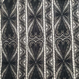 Tela de encaje negro de guipur de alta calidad, vestidos de encaje Venise clásicos pesados, tela de encaje negro elegante de tamaño de yarda de alta visibilidad - Product Image 4