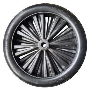 Neumático de espuma PU de 14 pulgadas de nuevo diseño, llanta de plástico PP de gran tamaño, ruedas planas libres, uso Industrial, carrito de jardín, carro de mano, carro Dolly Wagon - Product Image 2