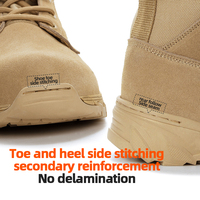 Bottes de désert à fermeture éclair anti-sable pour hommes, chaussures de jungle montantes, bottes tactiques de protection pour femmes, antidérapantes et résistantes à l'usure