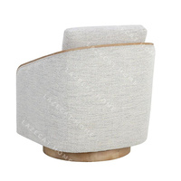 Canapé en tissu avec cadre en bois massif de haute qualité, fauteuil inclinable rotatif à 360 degrés, forme personnalisée pour salon