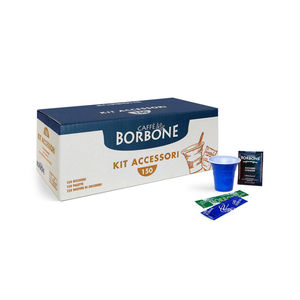 Kit de Accesorios para Café y Té BORBONE con 150 Vasos, 150 Agitadores y 150 Azúcares - Product Image 1