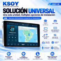 KSOY-08 Radio De Coche Android Reproductor De Carro 8 + 128G Pantalla Para Automovil Pantallas Para Carros Pantallas