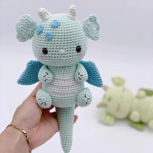 Vente flash - <span class=keywords><strong>Dinosaure</strong></span> Pterosaure en crochet fait main, adorable et personnalisé, pour les enfants, cadeau artisanal - Product Image 4